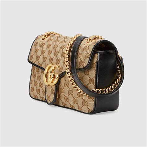 gucci gg canvas pochette|gucci leather shoulder bag.